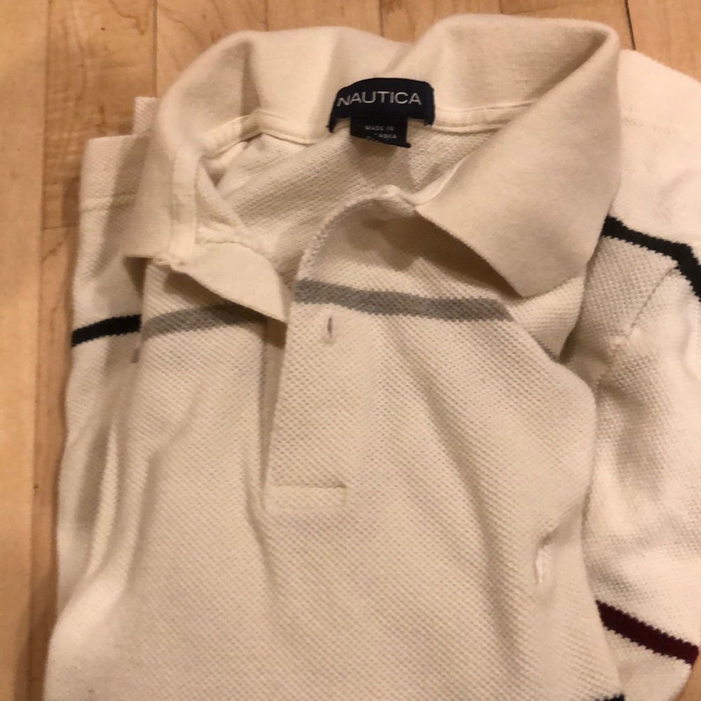 Nautical long sleeve polo